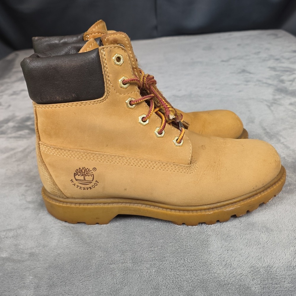 Timberland Original Classic 6-Inch Basic Waterproof Boots Nubuck Tan Men 7 M ... - Picture 2 of 9